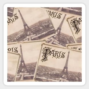 Vintage Paris Postcards Sticker